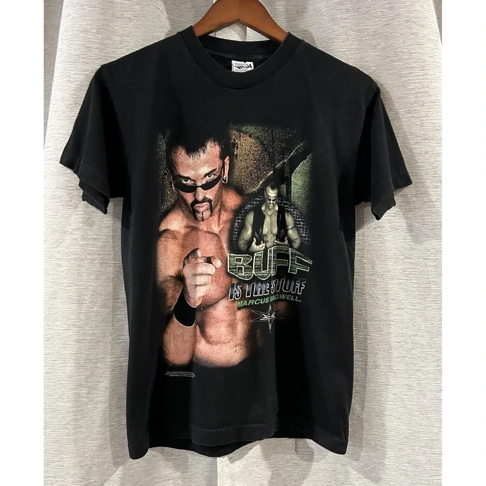 Vintage 1998 Buff The Stuff Wrestling T Shirt Youth Size‎ Large